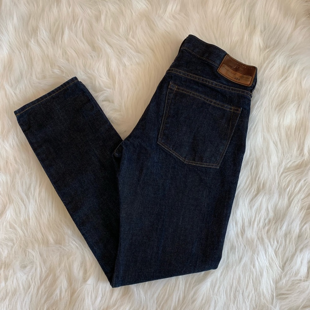 J Crew Men’s Slim fit 484 Dark wash jeans